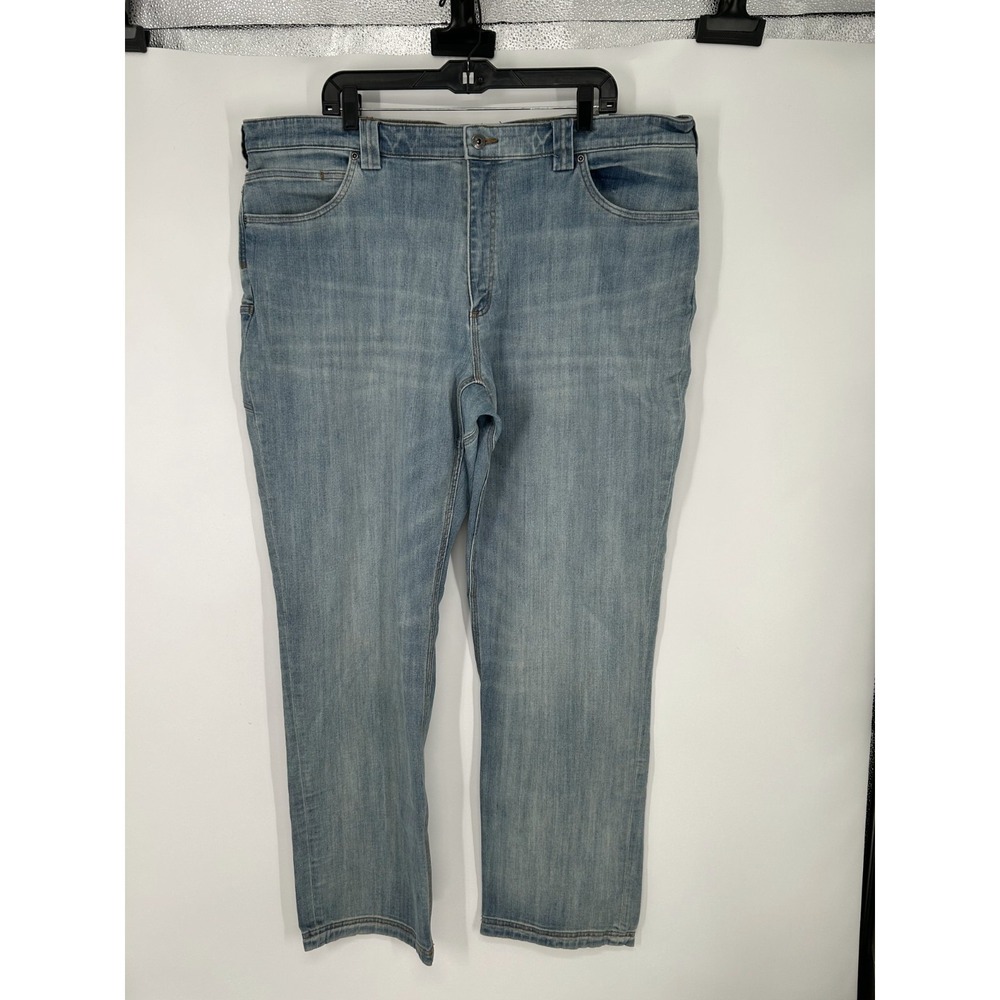 Duluth Trading Co Ballroom Double Flex Jeans Mens 42x34 Blue Denim Relaxed Fit